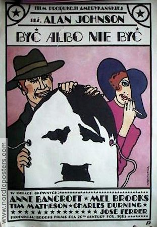 To Be or Not to Be 1983 poster Anne Bancroft Mel Brooks Affischen från: Poland Konstaffischer