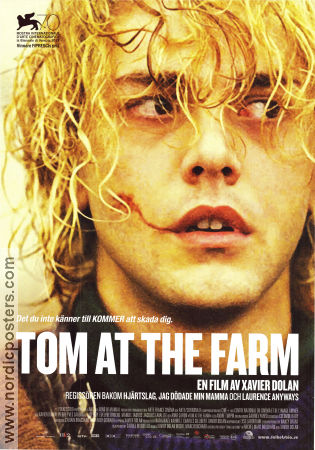 Tom at the Farm 2013 poster Pierre-Yves Cardinal Lise Roy Evelyne Brochu Xavier Dolan
