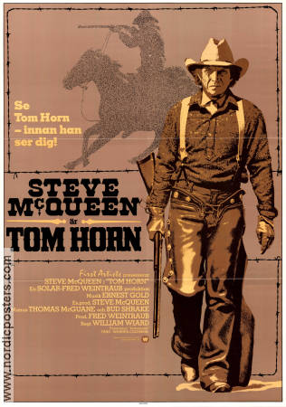 Tom Horn 1980 poster Steve McQueen Linda Evans Richard Farnsworth William Wiard