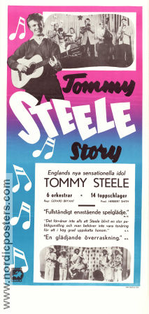 The Tommy Steele Story 1957 poster Tommy Steele Humphrey Lyttelton Chas McDevitt Gerard Bryant Instrument Rock och pop