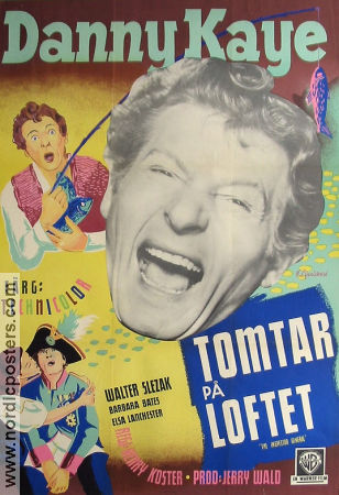 Tomtar på loftet 1949 poster Danny Kaye Walter Slezak Barbara Bates Henry Koster Musikaler