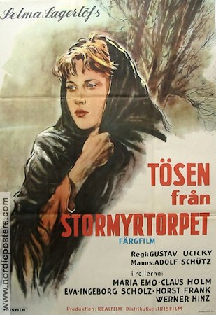 Tösen från Stormyrtorpet 1958 poster Maria Emo Text: Selma Lagerlöf