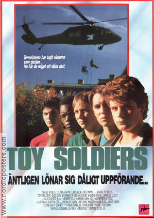 Toy Soldiers 1991 poster Sean Astin Louis Gossett Jr Keith Coogan Daniel Petrie Jr