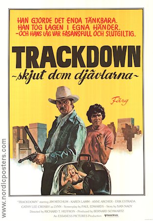 Trackdown 1976 poster James Mitchum Karen Lamm Anne Archer Richard T Heffron