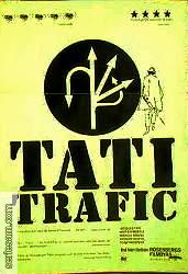 Trafic 1971 poster Marcel Fraval Jacques Tati Bilar och racing