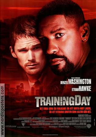 Training Day 2001 poster Denzel Washington Ethan Hawke Scott Glenn Antoine Fuqua Poliser