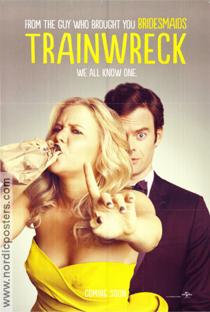 Trainwreck 2015 poster Amy Schumer Bill Hader Brie Larson Judd Apatow