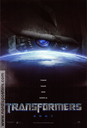 Transformers 2007 poster Shia LaBeouf Tyrese Gibson Michael Bay Robotar
