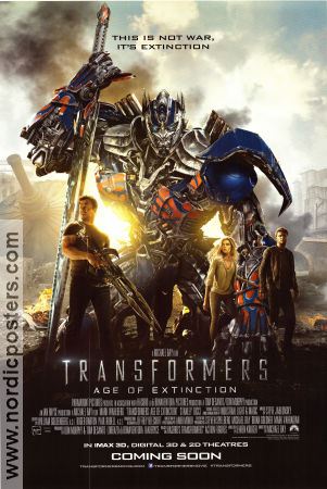 Transformers Age of Extinction 2014 poster Mark Wahlberg Nicola Peltz Michael Bay