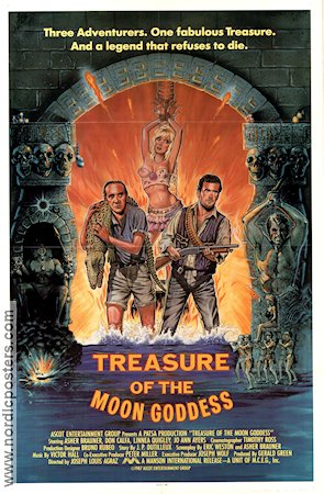 Treasure of the Moon Goddess 1987 poster Asher Brauner Don Calfa Linnea Quigley José Luis Agraz