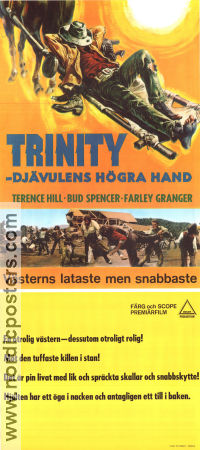 Trinity djävulens högra hand 1970 poster Terence Hill Bud Spencer Steffen Zacharias Enzo Barboni