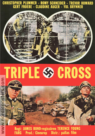 Triple Cross 1966 poster Christopher Plummer Romy Schneider Yul Brynner Terence Young Hitta mer: Nazi Krig