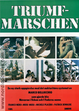 Triumfmarschen 1976 poster Franco Nero Miou-Miou Michele Placido Marco Bellocchio Krig