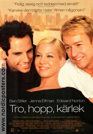 Tro hopp kärlek 1999 poster Jenna Elfman Ben Stiller Edward Norton