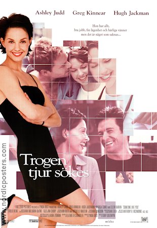 Trogen tjur sökes 2001 poster Ashley Judd Greg Kinnear Hugh Jackman Tony Goldwyn Romantik