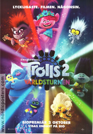 Trolls World Tour 2020 poster Anna Kendrick Walt Dohrn Animerat