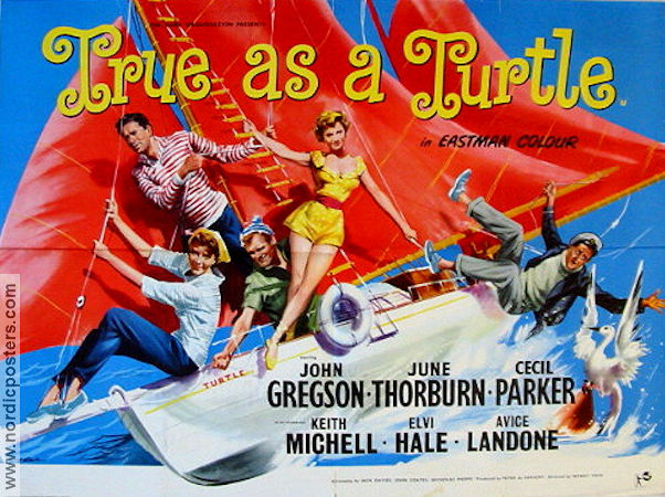 True as a Turtle 1957 poster John Gregson Skepp och båtar
