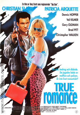 True Romance 1993 poster Christian Slater Patricia Arquette Dennis Hopper Tony Scott Kultfilmer