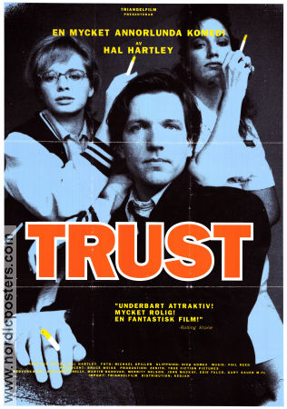 Trust 1990 poster Adrienne Shelly Martin Donovan Rebecca Nelson Hal Hartley