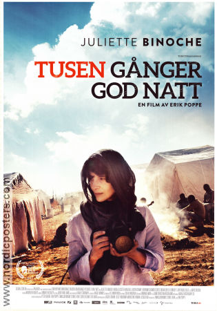 Tusen gånger god natt 2013 poster Juliette Binoche Nikolaj Coster-Waldau Lauryn Canny Erik Poppe