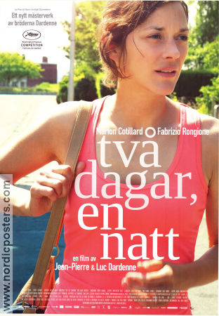 Två dagar en natt 2014 poster Marion Cotillard Fabrizio Rongione Catherine Salée Jean-Pierre Dardenne