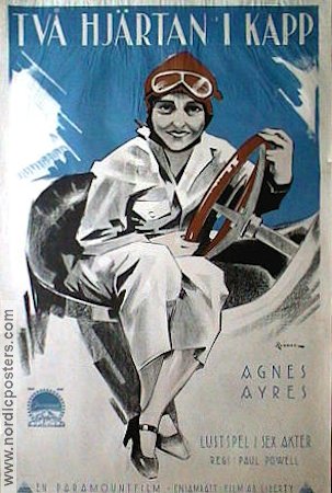 Två hjärtan i kapp 1924 poster Agnes Ayres
