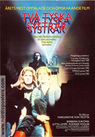 Två tyska systrar 1981 poster Barbara Sukowa Jutta Lampe Rüdiger Vogler Margarethe von Trotta