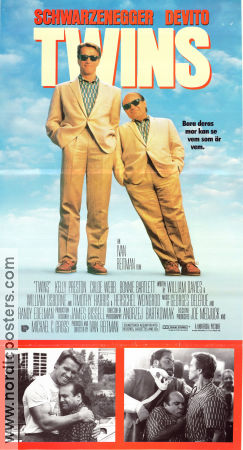 Twins 1988 poster Arnold Schwarzenegger Danny de Vito Kelly Preston Ivan Reitman