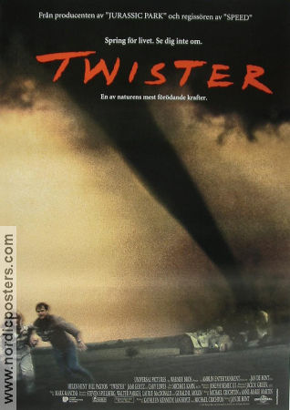 Twister 1996 poster Helen Hunt Bill Paxton Cary Elwes Jan de Bont