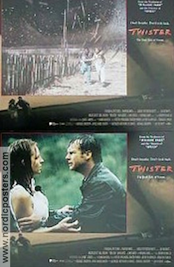 Twister 1996 lobbykort Helen Hunt Bill Paxton Cary Elwes Jan de Bont