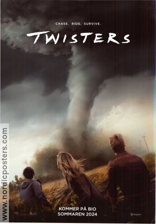 Twisters 2024 poster Daisy Edgar-Jones Glen Powell Anthony Ramos Lee Isaac Chung