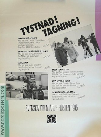 Tystnad tagning Mitt liv som hund 1985 affisch Anton Glanzelius