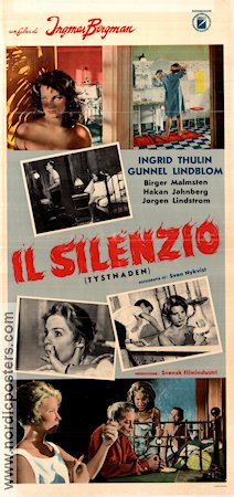 Tystnaden 1963 poster Gunnel Lindblom Ingrid Thulin Ingmar Bergman