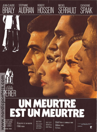 Un meurtre est un meurtre 1972 poster Jean-Claude Brialy Catherine Spaak Etienne Périer