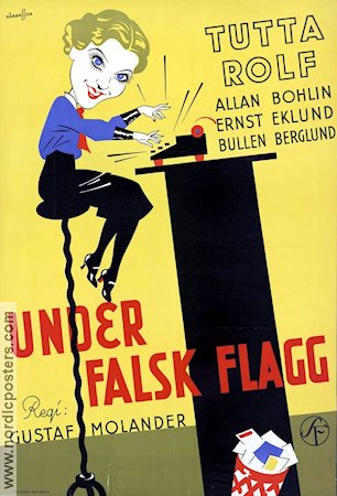 Under falsk flagg 1935 poster Tutta Rolf