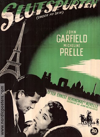 Under My Skin 1950 poster John Garfield Micheline Presle Luther Adler Jean Negulesco