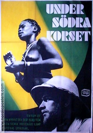 Under södra korset 1952 poster Olof Bergström Sven Nykvist Dokumentärer