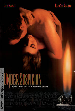 Under Suspicion 1991 poster Liam Neeson Laura San Giacomo Kenneth Cranham Simon Moore