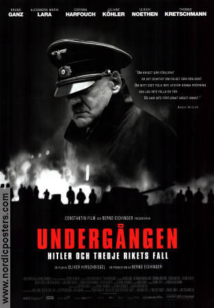 Undergången 2004 poster Bruno Ganz Alexandra Maria Lara Oliver Hirschbiegel Hitta mer: Adolf Hitler Hitta mer: Nazi