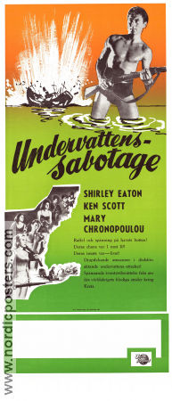 Undervattenssabotage 1965 poster Shirley Eaton Ken Scott Mairi Hronopoulou Maury Dexter