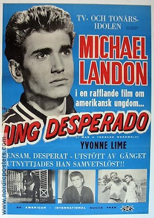 Ung desperado 1961 poster Michael Landon