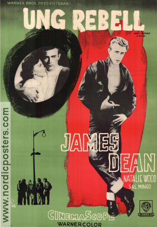 Ung Rebell 1955 poster James Dean Natalie Wood Sal Mineo Nicholas Ray Gäng