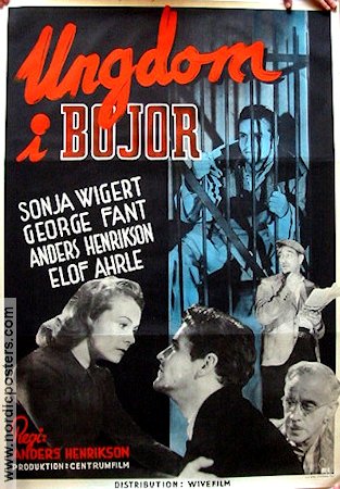 Ungdom i bojor 1942 poster Sonja Wigert George Fant Anders Henrikson Elof Ahrle