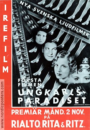 Ungkarlsparadiset 1931 poster Vera Lund