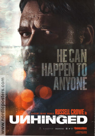 Unhinged 2020 poster Russell Crowe Caren Pistorius Gabriel Bateman Derrick Borte