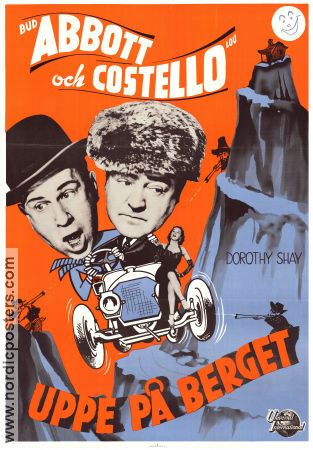 Uppe på berget 1951 poster Abbott and Costello Bud Abbott Lou Costello Dorothy Shay Charles Lamont Berg