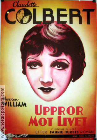 Uppror mot livet 1934 poster Claudtte Colbert John M Stahl