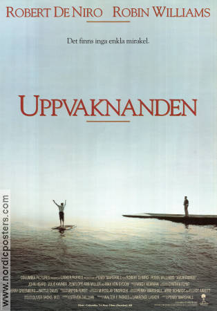 Uppvaknanden 1990 poster Robert De Niro Robin Williams Julie Kavner Penny Marshall Strand Medicin och sjukhus