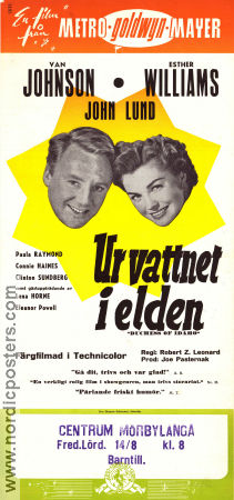 Ur vattnet i elden 1950 poster Esther Williams Van Johnson John Lund Robert Z Leonard Musikaler