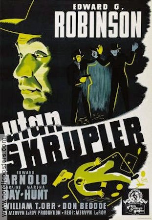 Utan skrupler 1941 poster Edward G Robinson